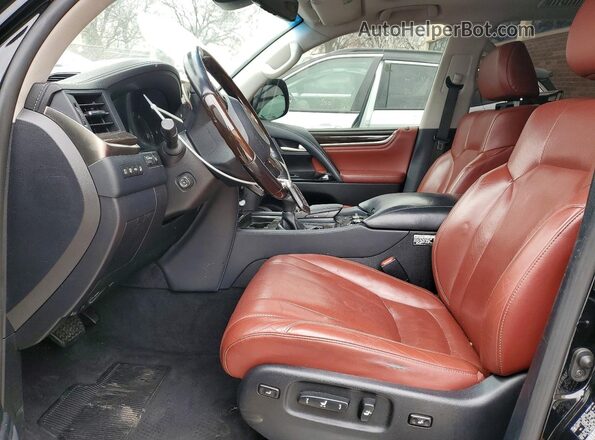JTJHY7AX0K4285677 2019 LEXUS LX Black Front interior view