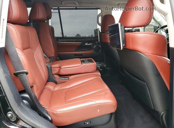 JTJHY7AX0K4285677 2019 LEXUS LX Black Rear interior view