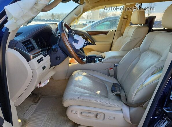 JTJHY7AX2G4187693 2016 LEXUS LX Blue Widok wnętrza z przodu
