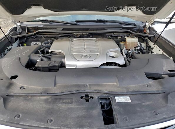 JTJHY7AX3J4265986 2018 LEXUS LX White ძრავის განყოფილების ხედი