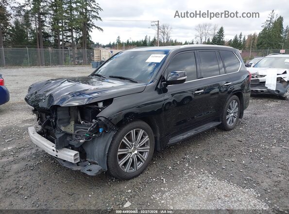 JTJHY7AX4G4216515 2016 LEXUS LX 570 Black Առջևի ձախ երեք քառորդ տեսարան