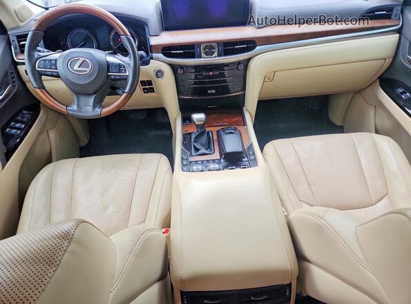 JTJHY7AX4J4264197 2018 LEXUS LX Gray წინა პანელის ხედი