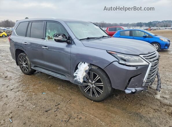 JTJHY7AX4J4264197 2018 LEXUS LX Gray წინა მარჯვენა