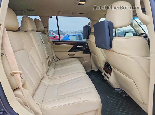 JTJHY7AX4J4264197 2018 LEXUS LX Gray უკანა სალონის ხედი