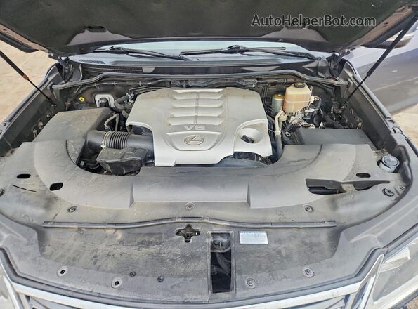 JTJHY7AX4J4264197 2018 LEXUS LX Gray ძრავის განყოფილების ხედი