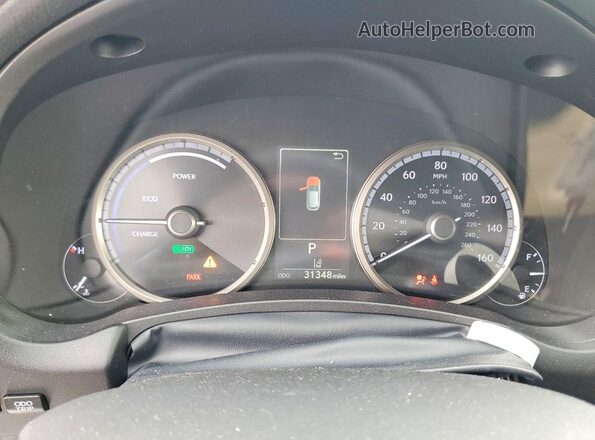 JTJSJRDZ4M5011592 2021 LEXUS NX White Instrument cluster view