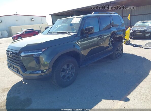JTJTBCDX4S5037927 2025 LEXUS GX 550 Green Առջևի ձախ երեք քառորդ տեսարան