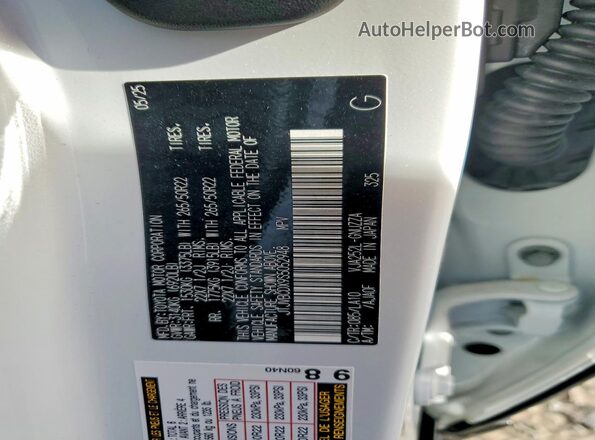JTJVBCDX9S5052948 2025 LEXUS GX Белый Панорамный вид салона 360°