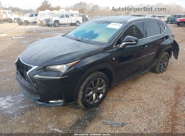 JTJYARBZ2G2043847 2016 LEXUS NX 200T Black წინა მარცხენა ხედი სამი მეოთხედიდან