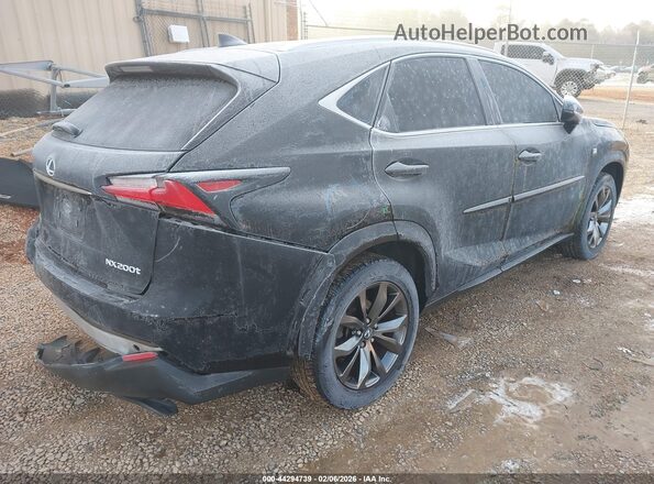JTJYARBZ2G2043847 2016 LEXUS NX 200T Black უკანა მარჯვენა