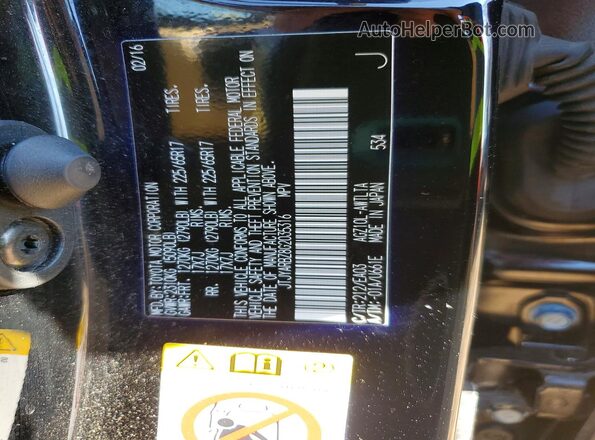 JTJYARBZ8G2035316 2016 LEXUS NX Black Widok naklejki z numerem VIN