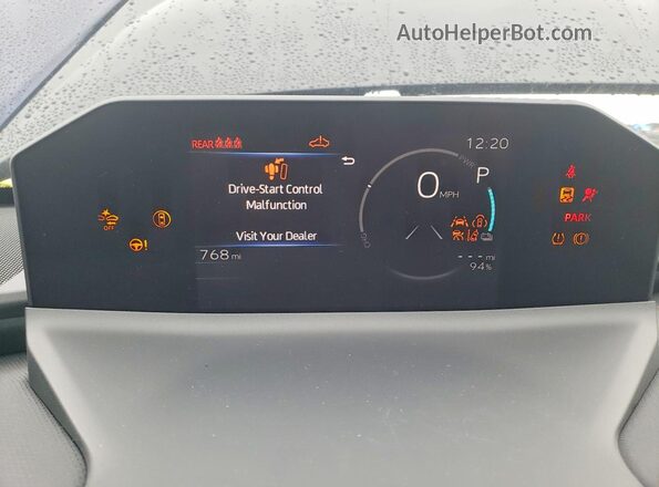 JTMBCAEB0TA003544 2026 TOYOTA LE Blue ხელსაწყოთა პანელის ხედი