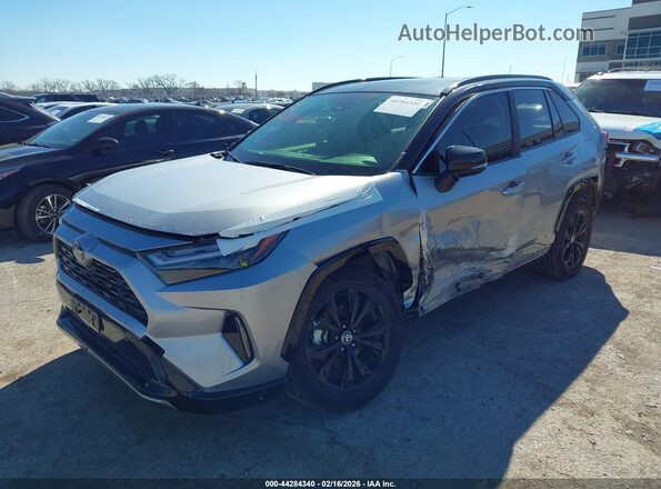 JTME6RFV3ND530314 2022 TOYOTA RAV4 HYBRID Серый Передняя левая четверть