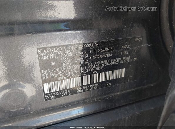 JTME6RFV7PD546132 2023 TOYOTA RAV4 HYBRID Gray Widok komory silnika