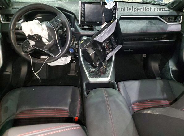 JTMEB3FV5ND081758 2022 TOYOTA RAV4 Blue Widok deski rozdzielczej