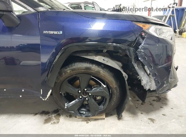 JTMEWRFV4KJ009647 2019 TOYOTA RAV4 HYBRID Blue Դիմացի տեսք