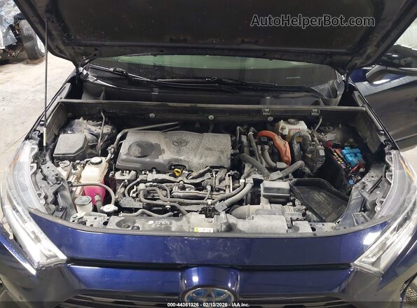 JTMEWRFV4KJ009647 2019 TOYOTA RAV4 HYBRID Blue Հետևի տեսք