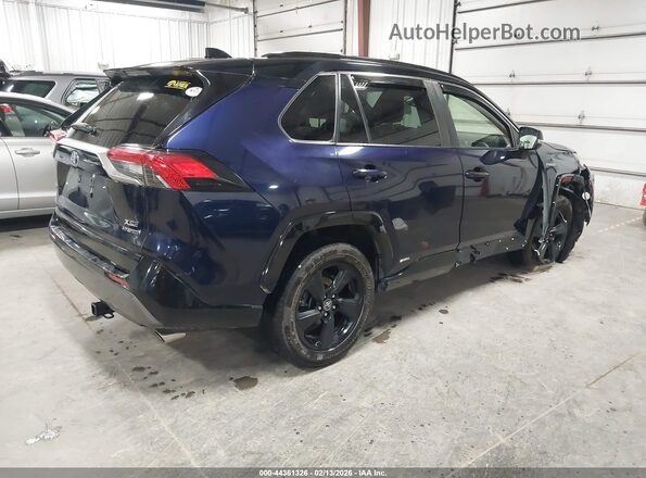 JTMEWRFV4KJ009647 2019 TOYOTA RAV4 HYBRID Blue Հետևի աջ
