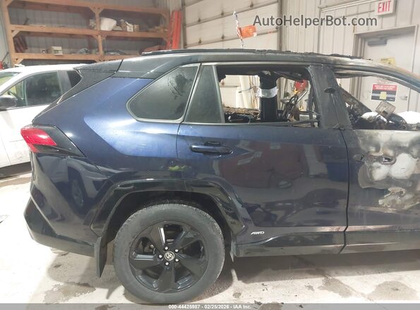 JTMEWRFV9LJ038448 2020 TOYOTA RAV4 HYBRID Синий Вид задней части салона