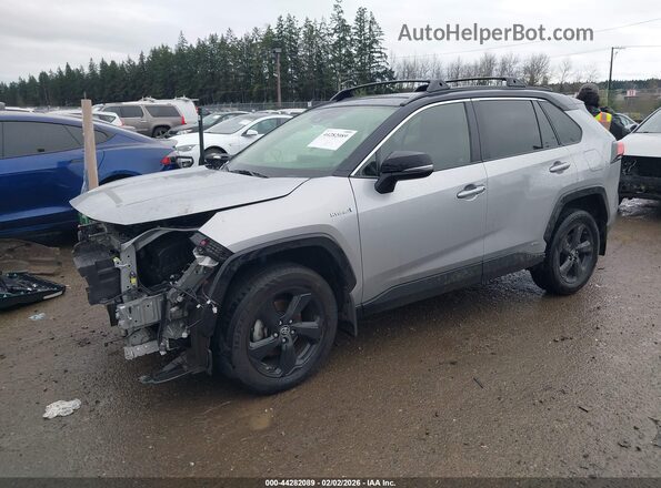 JTMEWRFVXKJ019860 2019 TOYOTA RAV4 HYBRID Серебряный Передняя левая четверть