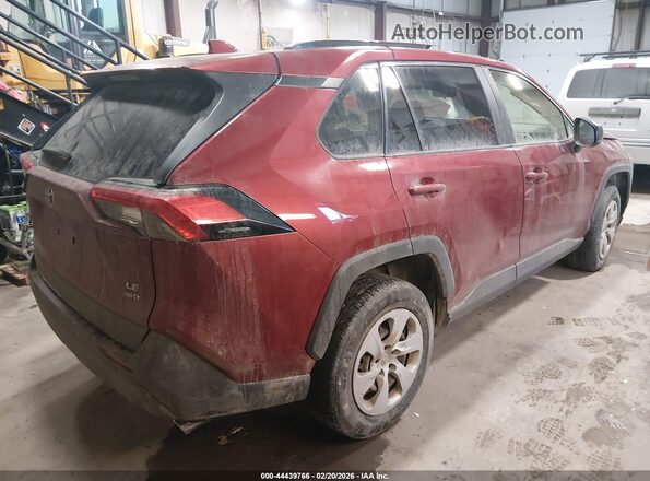 JTMF1RFV4KD007852 2019 TOYOTA LE Red 