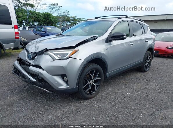JTMJJREV5JD169337 2018 TOYOTA RAV4 HYBRID Silver Առջևի ձախ երեք քառորդ տեսարան