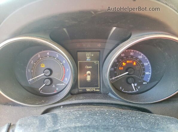 JTNKARJEXGJ517049 2016 TOYOTA SCION Charcoal Вид щитка приладів