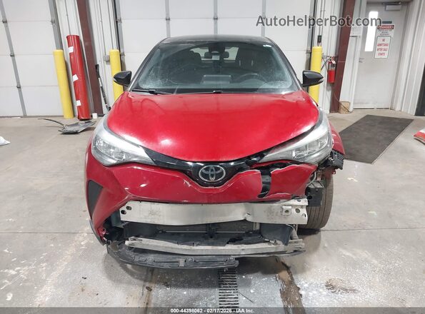JTNKHMBX2M1114998 2021 TOYOTA C-HR Red Vista del cuadro de instrumentos