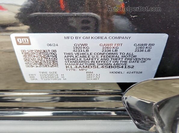 KL4AMDSL4SB054152 2025 BUICK ENCORE Black 
