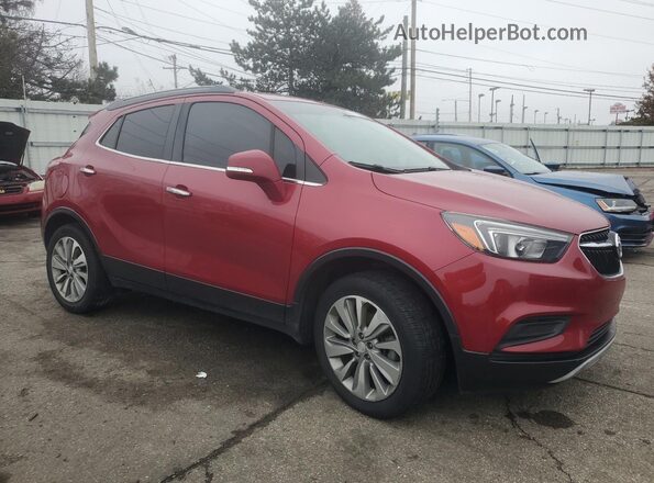 KL4CJASB4JB563373 2018 BUICK ENCORE Burgundy Առջևի աջ