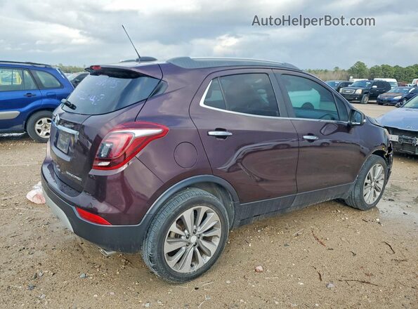 KL4CJASB4JB677311 2018 BUICK ENCORE Purple Rear right