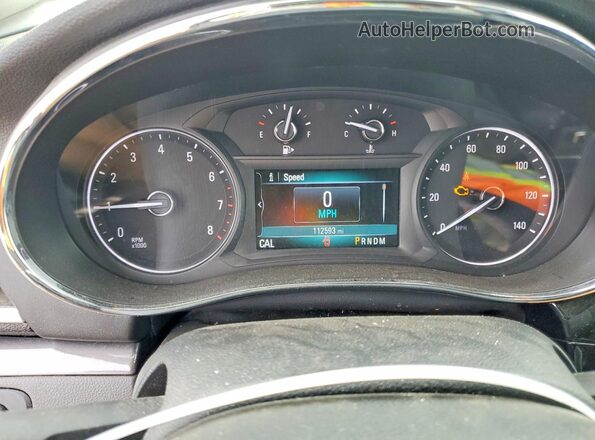 KL4CJGSB8HB108281 2017 BUICK ENCORE Silver Widok zestawu wskaźników