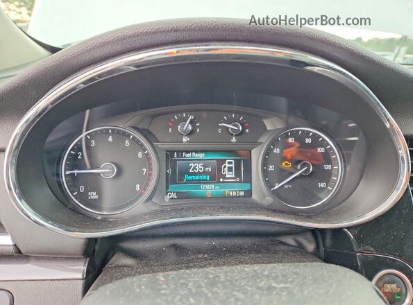 KL4CJGSBXJB627922 2018 BUICK ENCORE Silver Instrument cluster view