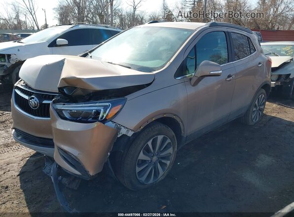 KL4CJGSM7KB856352 2019 BUICK ENCORE Золотой Передняя левая четверть