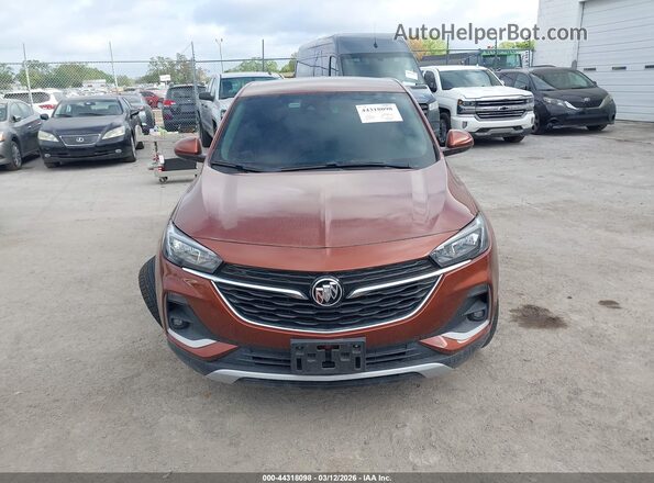 KL4MMBS2XMB091475 2021 BUICK ENCORE Orange Instrument cluster view