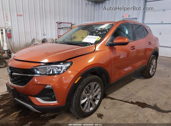 KL4MMESL7NB019189 2022 BUICK ENCORE Orange Vista tres cuartos delantera izquierda