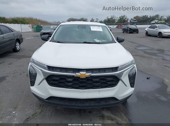 KL77LFEP2SC112120 2025 CHEVROLET TRAX White Instrument cluster view