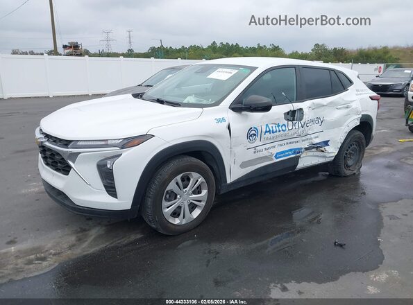 KL77LFEP2SC112120 2025 CHEVROLET TRAX White Front left