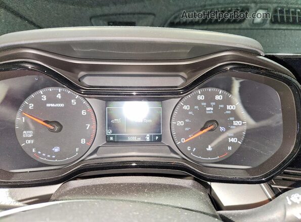 KL77LFEP4SC344914 2025 CHEVROLET TRAX Gray Instrument cluster view