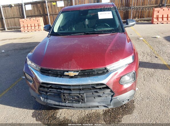 KL79MMS20PB199385 2023 CHEVROLET TRAILBLAZER Red ხელსაწყოთა პანელის ხედი