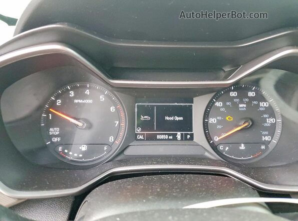 KL79MMS25MB100880 2021 CHEVROLET TRAILBLAZER White Widok zestawu wskaźników