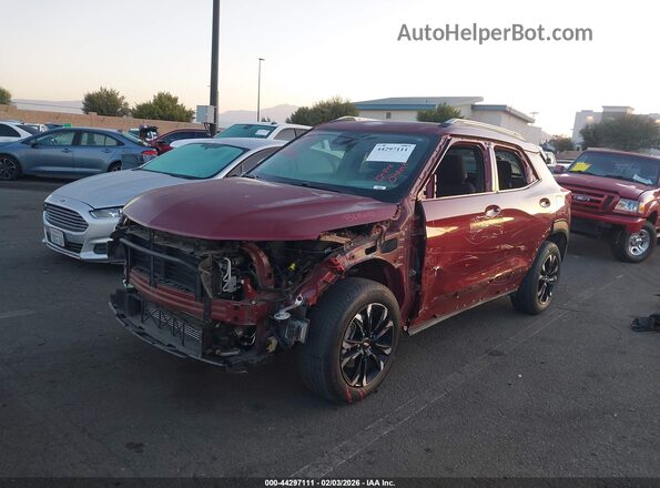 KL79MPSL8PB135458 2023 CHEVROLET TRAILBLAZER Maroon Առջևի ձախ երեք քառորդ տեսարան
