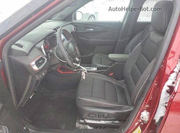 KL79MTSL6NB076724 2022 CHEVROLET TRAILBLAZER Maroon Front interior view