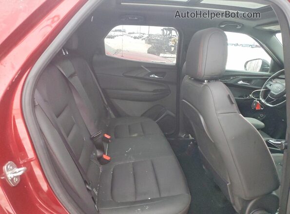 KL79MTSL6NB076724 2022 CHEVROLET TRAILBLAZER Maroon Rear interior view