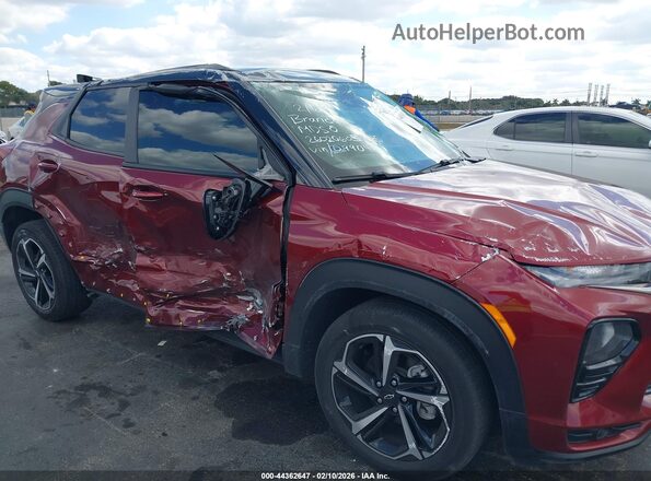 KL79MTSL8NB099048 2022 CHEVROLET TRAILBLAZER Burgundy Widok z przodu