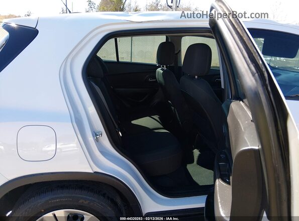 KL7CJKSB4HB105352 2017 CHEVROLET TRAX White Vista de la etiqueta del VIN