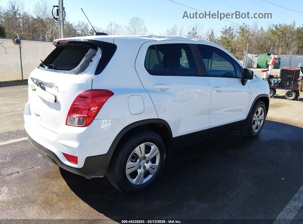 KL7CJKSB4HB105352 2017 CHEVROLET TRAX White Trasero derecho