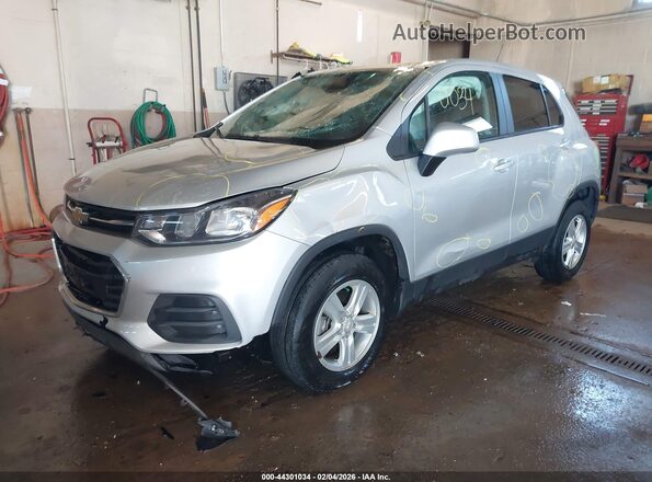 KL7CJNSBXMB360289 2021 CHEVROLET TRAX Silver წინა მარცხენა ხედი სამი მეოთხედიდან