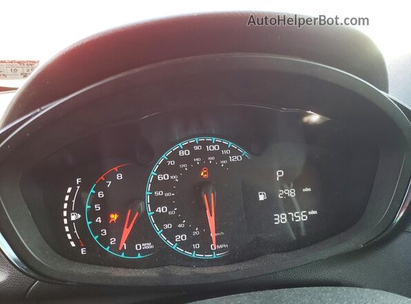 KL8CB6SA5NC033445 2022 CHEVROLET SPARK Red ხელსაწყოთა პანელის ხედი