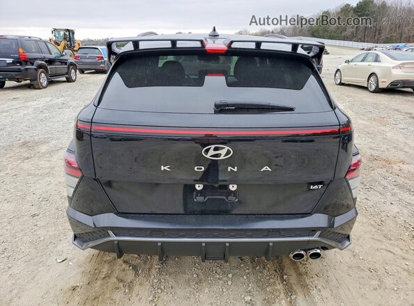 KM8HA3A3XRU034782 2024 HYUNDAI KONA Black უკანა ხედი